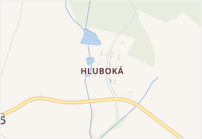 Hluboká v obci Sruby - mapa části obce
