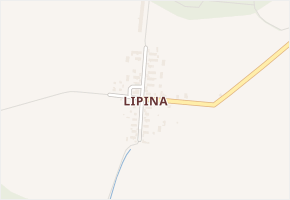Lipina v obci Štáblovice - mapa části obce