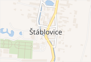 Štáblovice v obci Štáblovice - mapa části obce