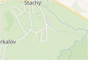 Sídliště v obci Stachy - mapa ulice