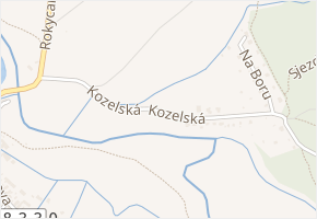 Kozelská v obci Šťáhlavy - mapa ulice