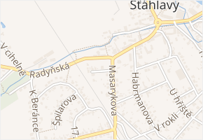 Nad lípou v obci Šťáhlavy - mapa ulice