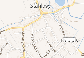 Palackého v obci Šťáhlavy - mapa ulice