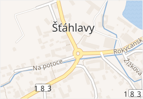 Šťáhlavy v obci Šťáhlavy - mapa části obce