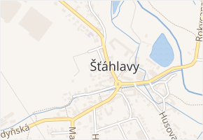 U křížku v obci Šťáhlavy - mapa ulice