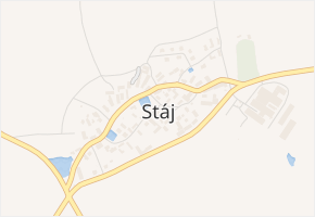 Stáj v obci Stáj - mapa části obce