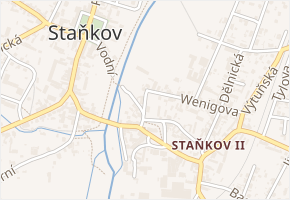 B. Němcové v obci Staňkov - mapa ulice