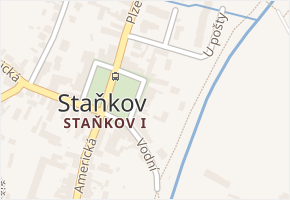 náměstí T. G. Masaryka v obci Staňkov - mapa ulice