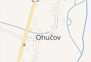 Ohučov v obci Staňkov - mapa části obce
