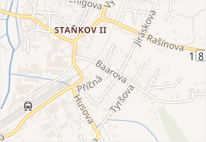 Příčná v obci Staňkov - mapa ulice