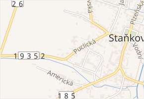 Puclická v obci Staňkov - mapa ulice