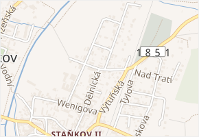 Riegrova v obci Staňkov - mapa ulice