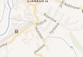 Vrchlického v obci Staňkov - mapa ulice