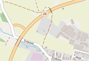 Za Zahrádkami v obci Staňkov - mapa ulice