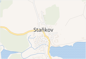 Staňkov v obci Staňkov - mapa části obce