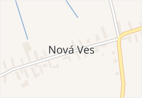 Nová Ves v obci Staňkovice - mapa části obce