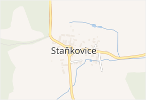 Staňkovice v obci Staňkovice - mapa části obce