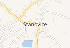 Stanovice v obci Stanovice - mapa části obce