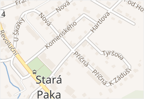 Příčná v obci Stará Paka - mapa ulice