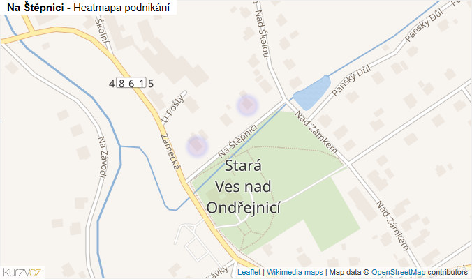 Mapa Na Štěpnici - Firmy v ulici.