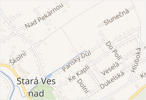 Nad Rybníkem v obci Stará Ves nad Ondřejnicí - mapa ulice