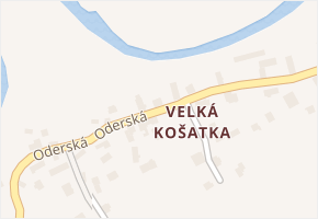 Oderská v obci Stará Ves nad Ondřejnicí - mapa ulice