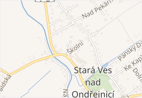 Školní v obci Stará Ves nad Ondřejnicí - mapa ulice