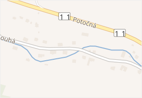 Dlouhá v obci Stará Ves - mapa ulice