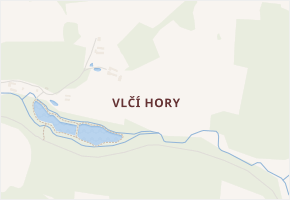 Vlčí Hory v obci Staré Bříště - mapa části obce