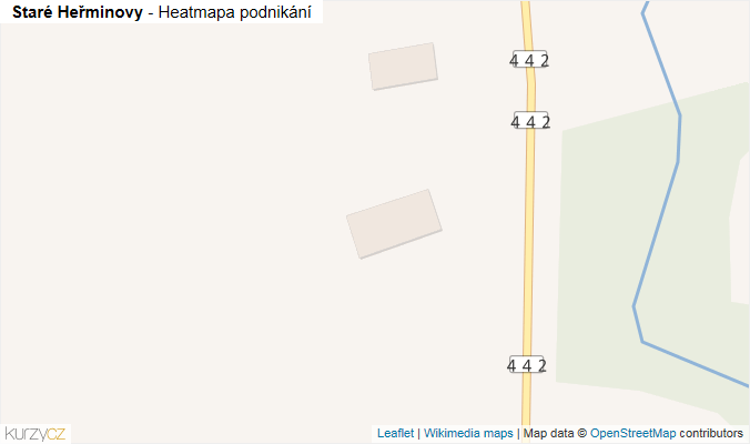 Mapa Staré Heřminovy - Firmy v obci.