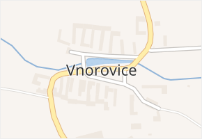 Vnorovice v obci Staré Hobzí - mapa části obce