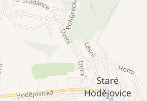 Dolní v obci Staré Hodějovice - mapa ulice