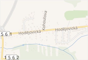Kohoutova v obci Staré Hodějovice - mapa ulice
