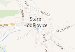 Na Návsi v obci Staré Hodějovice - mapa ulice
