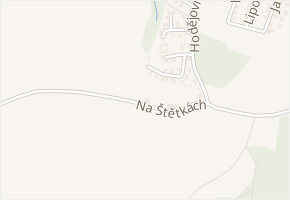Na Štětkách v obci Staré Hodějovice - mapa ulice