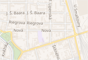 Nová v obci Staré Hodějovice - mapa ulice