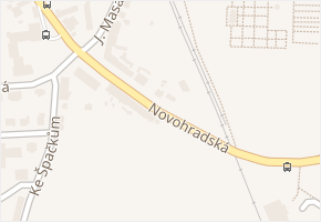 Novohradská v obci Staré Hodějovice - mapa ulice