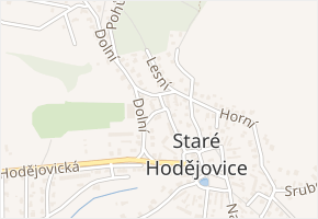 Příčná v obci Staré Hodějovice - mapa ulice