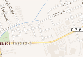 Jasmínová v obci Staré Hradiště - mapa ulice