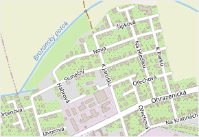 K Jarošku v obci Staré Hradiště - mapa ulice