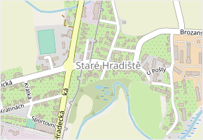 K Labišti v obci Staré Hradiště - mapa ulice