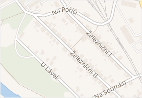 Železniční II v obci Staré Město - mapa ulice