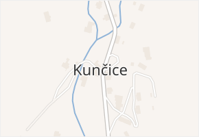 Kunčice v obci Staré Město - mapa části obce