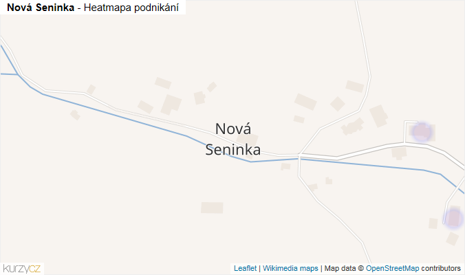 Mapa Nová Seninka - Firmy v části obce.