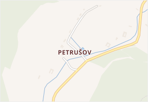 Petrušov v obci Staré Město - mapa části obce