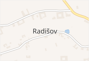 Radišov v obci Staré Město - mapa části obce