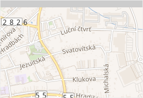 Svatovítská v obci Staré Město - mapa ulice