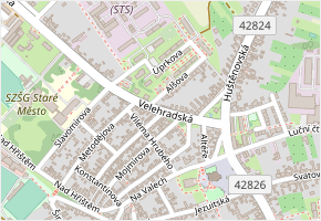 U Sklépka v obci Staré Město - mapa ulice