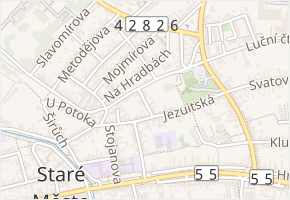 Zelnitiusova v obci Staré Město - mapa ulice
