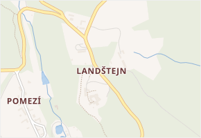 Landštejn v obci Staré Město pod Landštejnem - mapa části obce